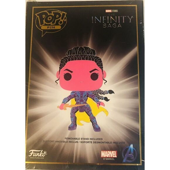 Funko Pop Pin Marvel VALKYRIE (Blacklight) Infinity Saga - Picture 2 of 2